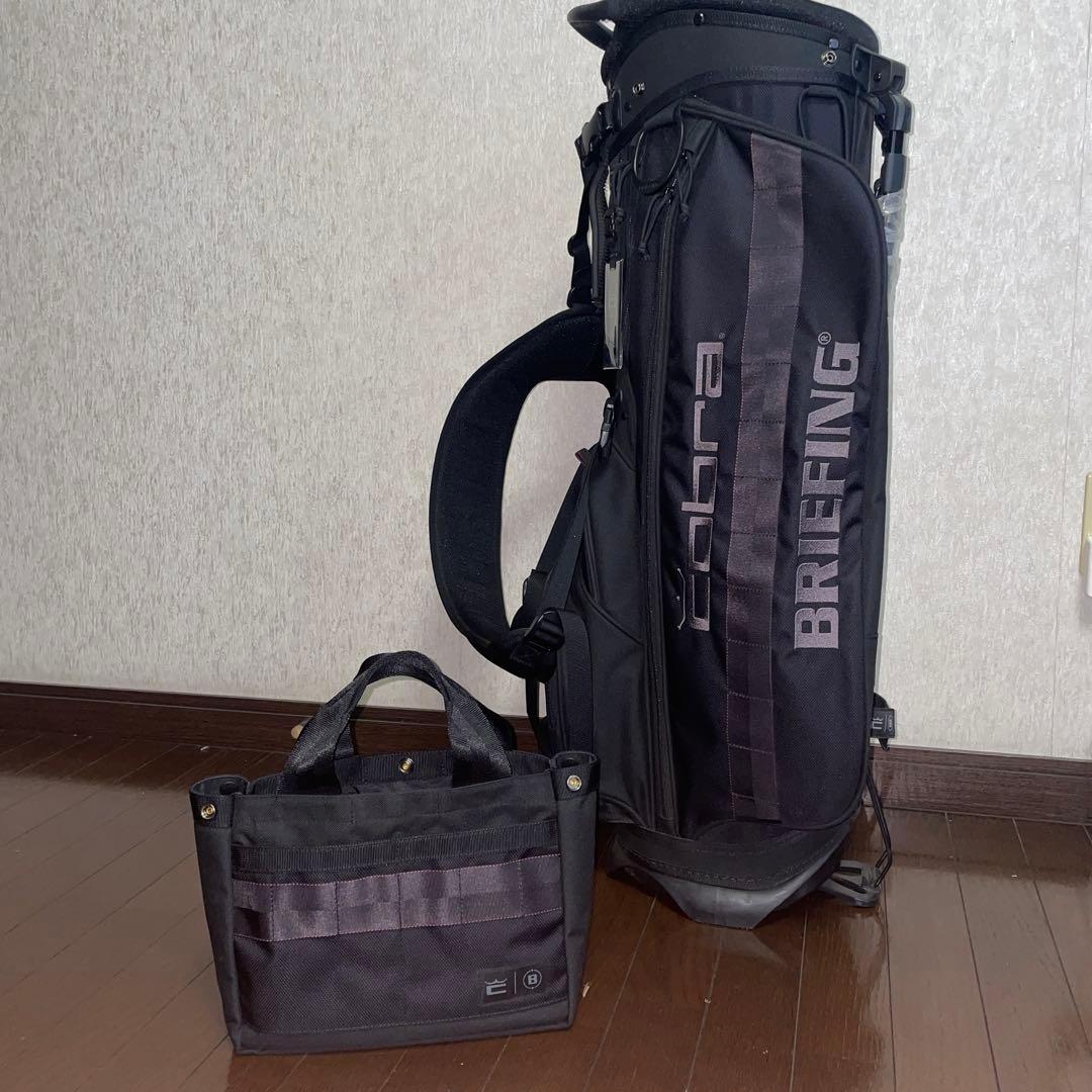 コブラ ✖︎ブリーフィング キャディバッグ & ラウンドバックセット コブラ×ブリーフィング CR-4 COLLABORATION CADDIE BAG＜CR-4