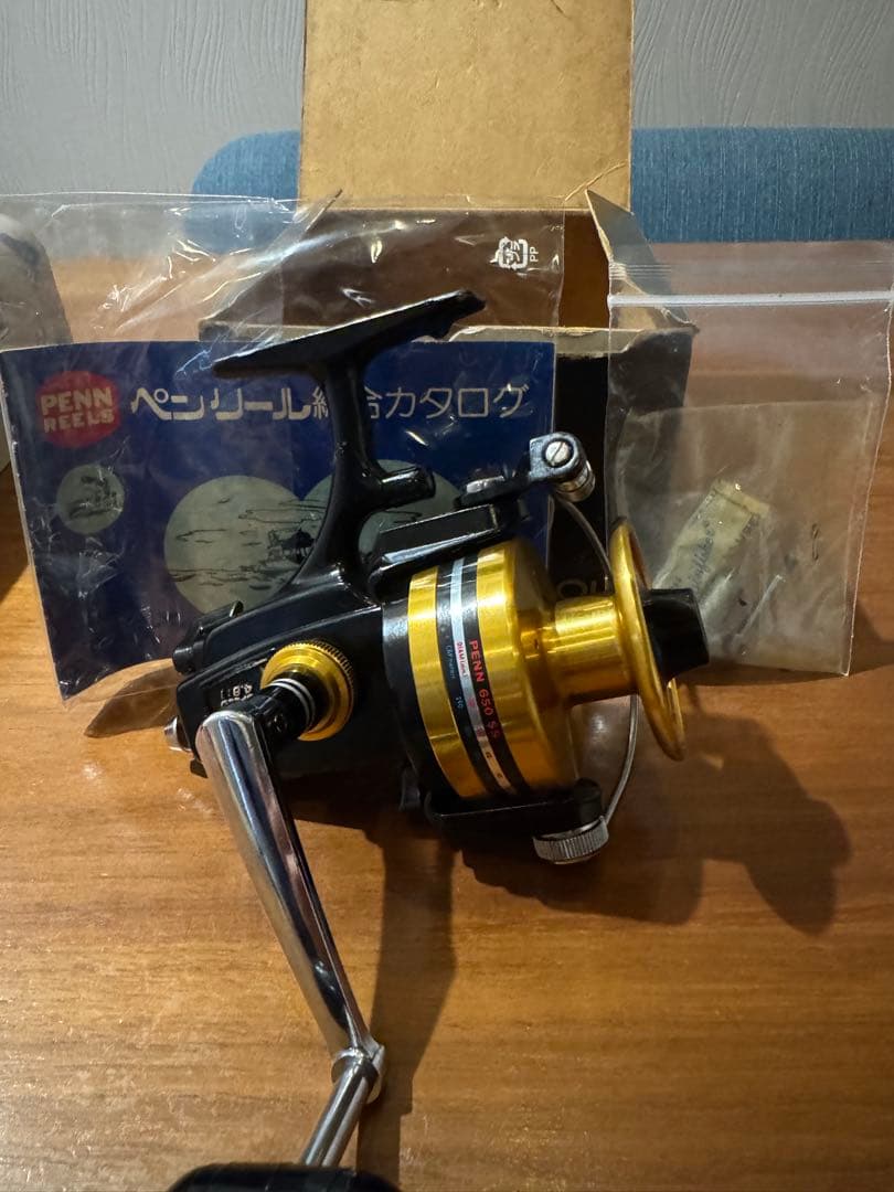 PENN Spinfisher 650ss ジャンク VINTAGE PENN SPINFISHER 650SS SPINNING REEL WORKS GREAT L@@KEE L