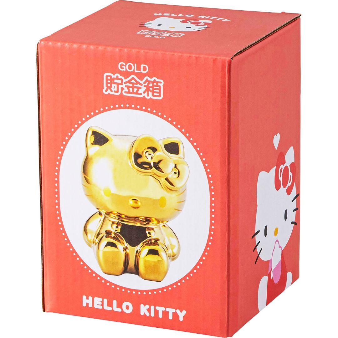 HELLO KITTY ゴールド貯金箱 キティちゃん 金色 フィギュア サンリオ