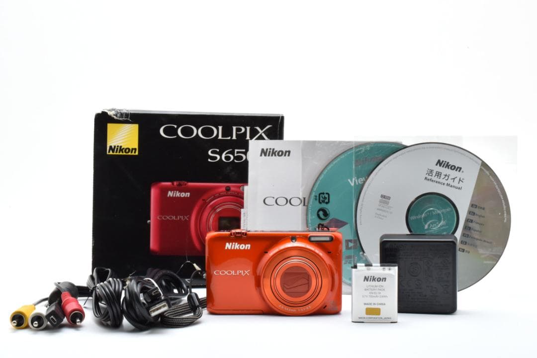 【極美品】Nikon COOLPIX S6500 オレンジ　動作確認済 Amazon | Nikon デジタルカメラ COOLPIX S6500 光学12倍ズーム Wi-Fi