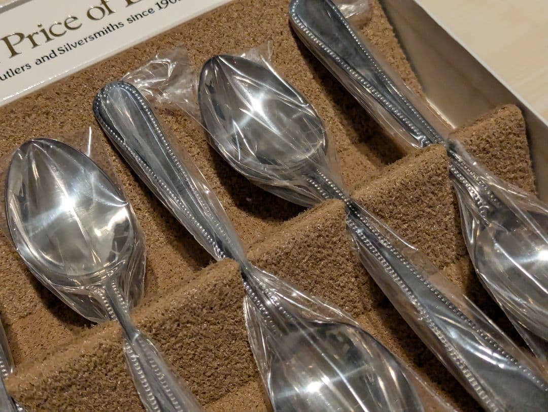 2-6.Arthur Price of England スプーン(ビード) 6本