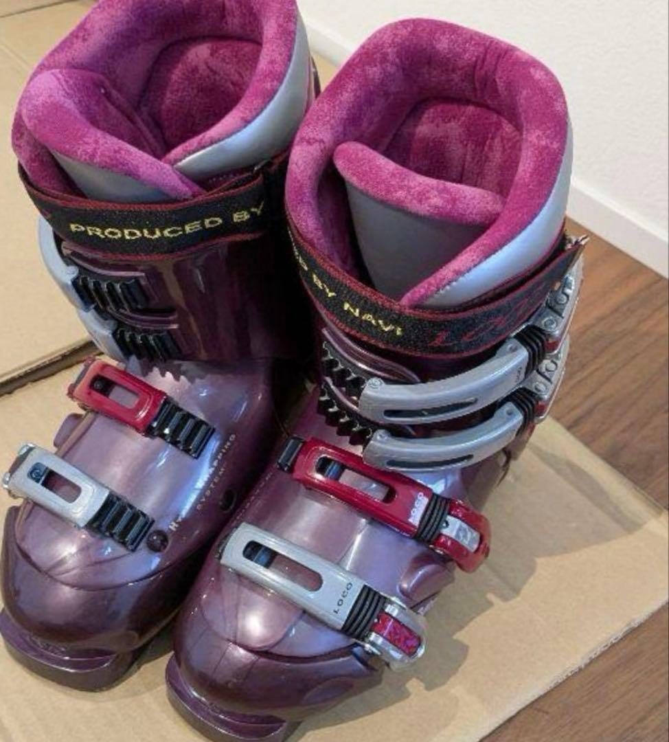 【美品】LOCO 女性用スキーブーツ 23.5cm 日本製