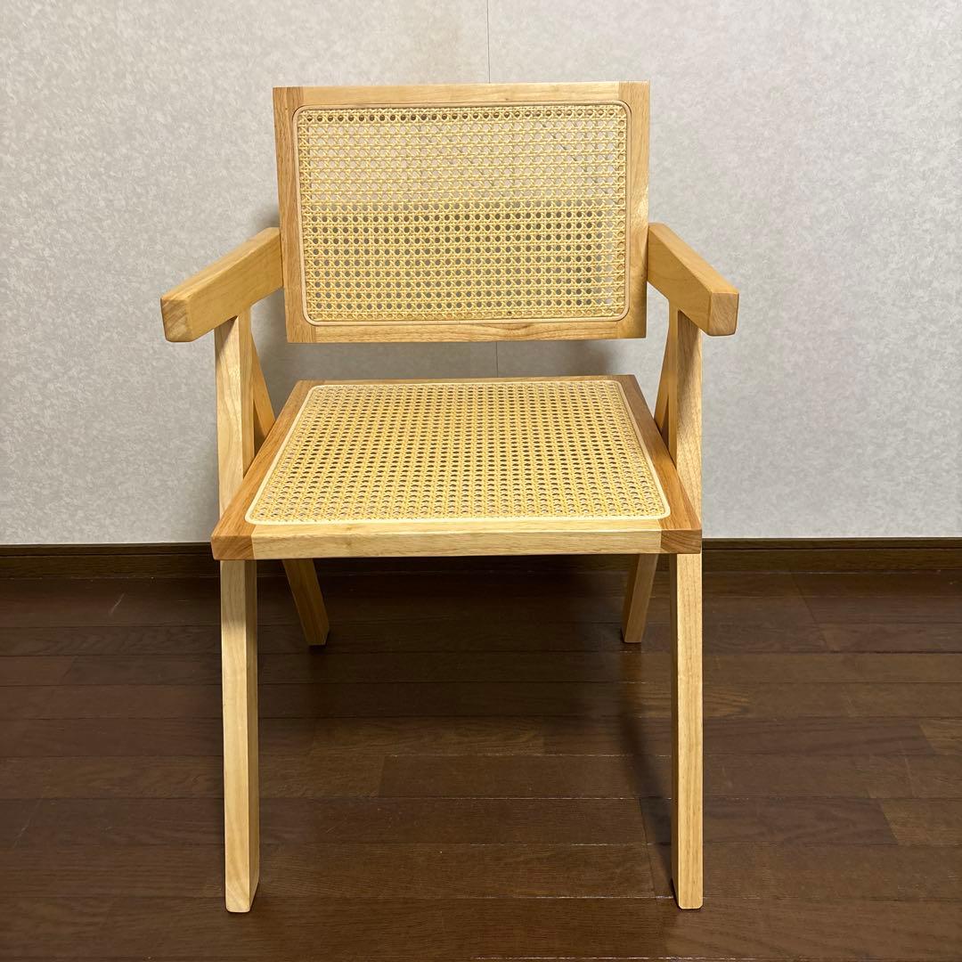 美品】ピエールジャンヌレ ダイニングチェア アームチェア リ