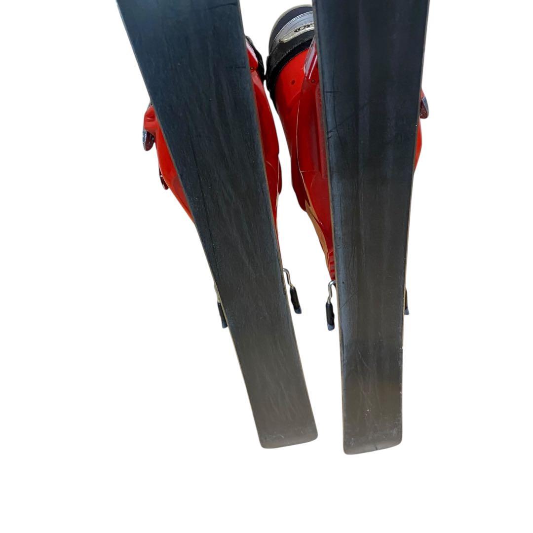 ≪サロモン≫スキー４点セット 板120cm ブーツ 23～23.5cm Jr規格