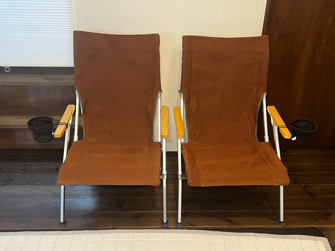 【美品】スノーピーク　ローチェア30　ブラウン2脚 & カップホルダー2個 ローチェア30 ブラウン LV-091BR スノーピーク｜snow peak 通販