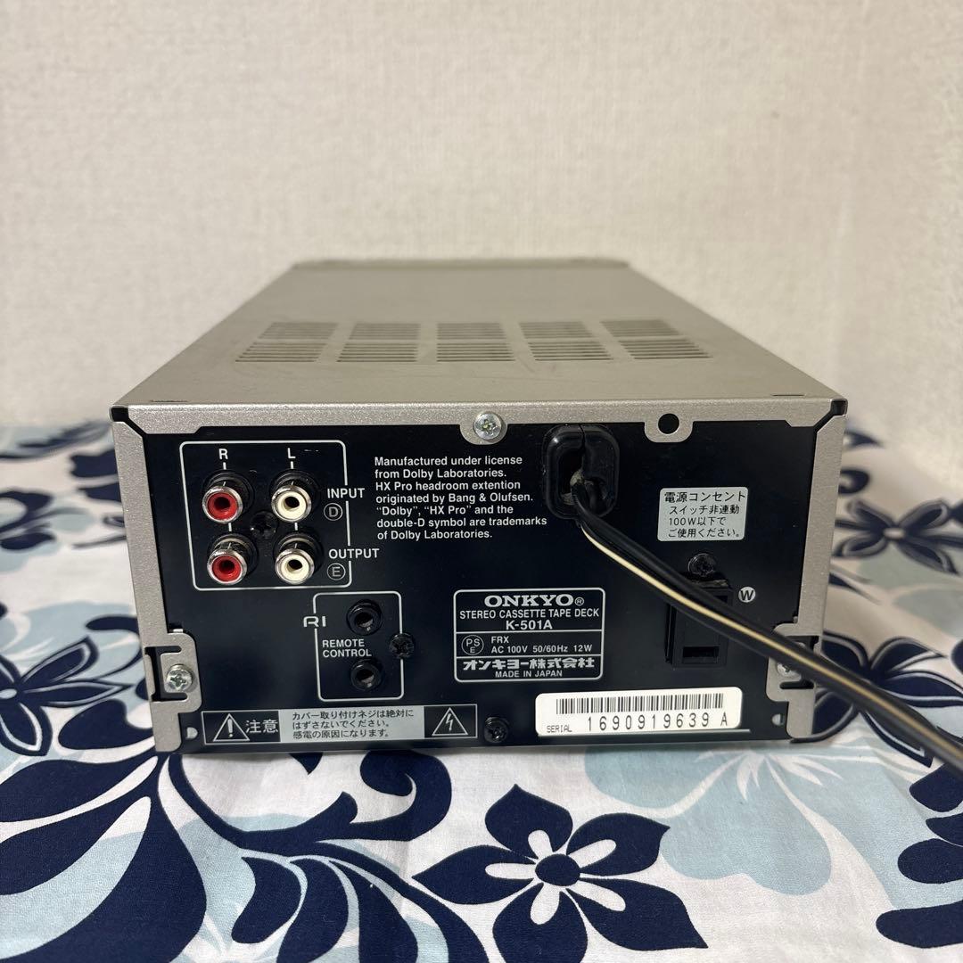 ONKYO K-501A カセットテープデッキ - メルカリ