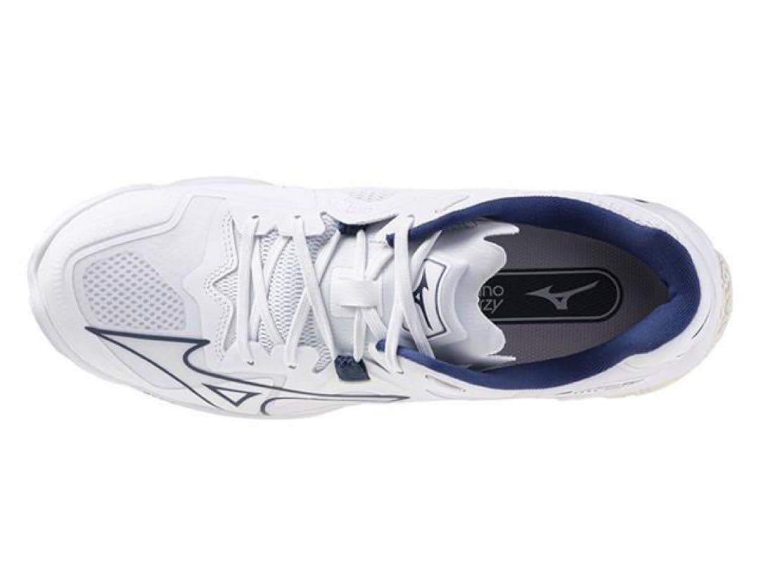新品 ミズノ ウェーブライトニングZ8 ホワイト/ネイビー 26.0cm