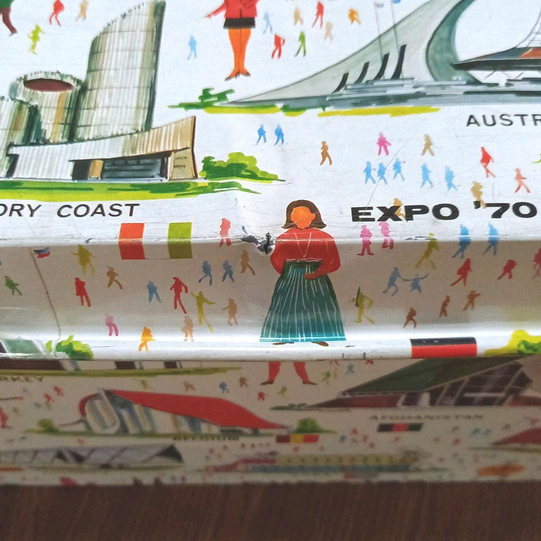 大阪万博 日本万国博 EXPO'70 1970 衣装ケース ブリキ 昭和 レトロ