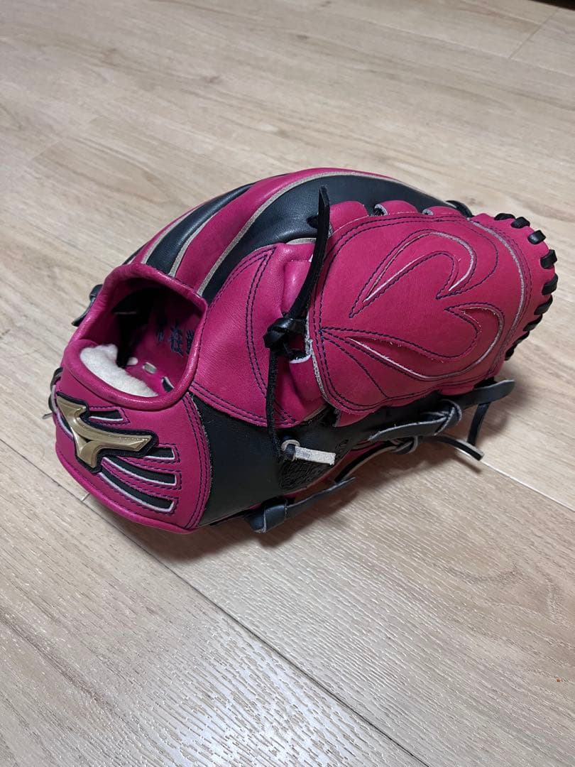 グローバルエリート オーダー ミズノ 軟式 グローブ ピンク ブラック 野球 ミズノ 軟式グローブ 軟式 グローブ グローバルエリート オーダー