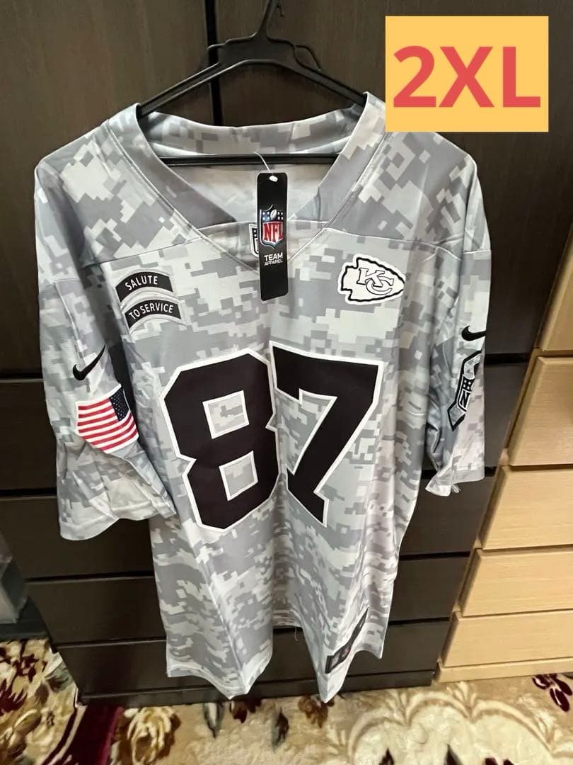 Kansas City Chiefs Kelceユニフォーム 2XL(3L) Kansas City Chiefs Travis Kelce Nike Team Colour Game Jersey - Mens