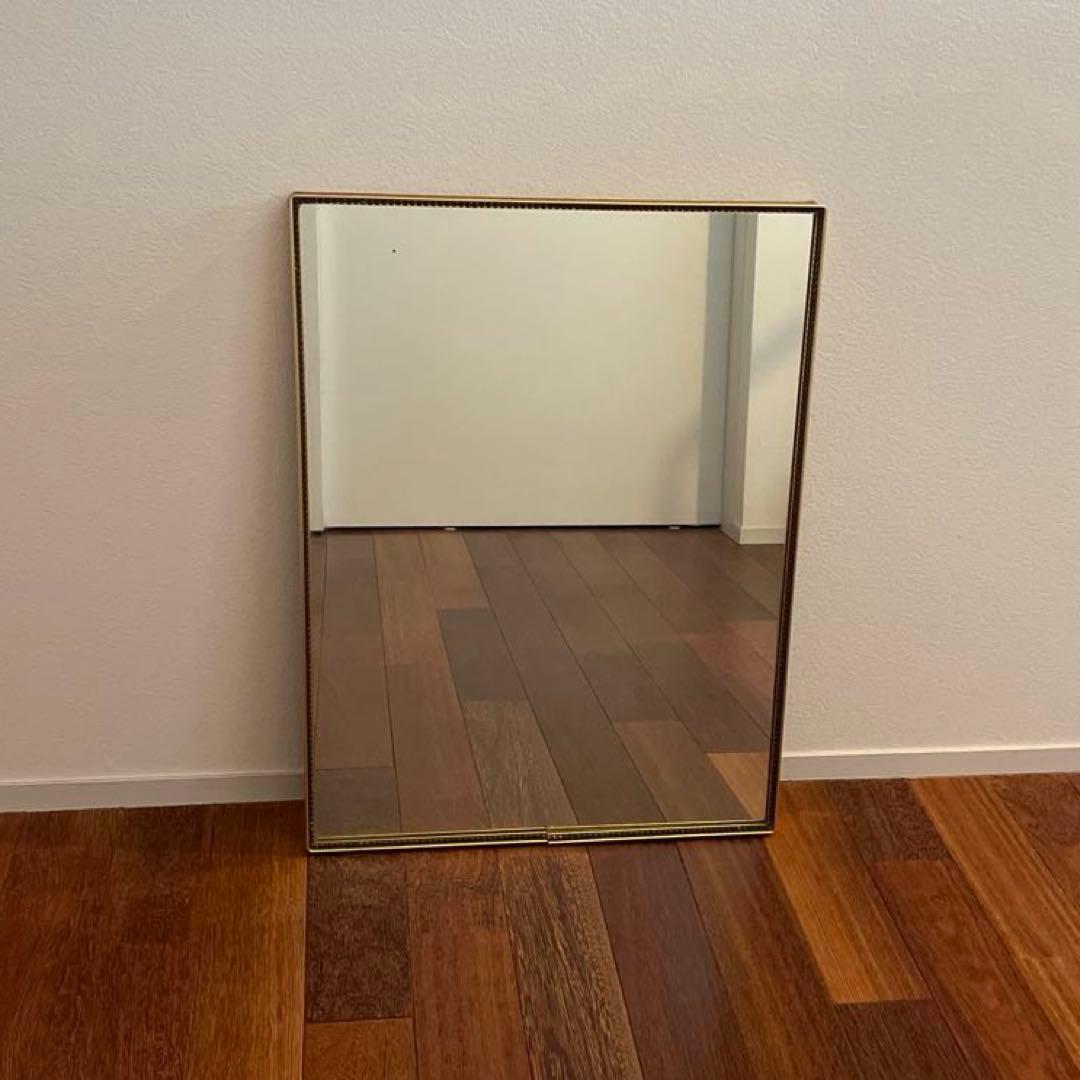 H.P.DECO☆鏡 ゴールドフレーム 壁掛け 床置き アンティークミラー