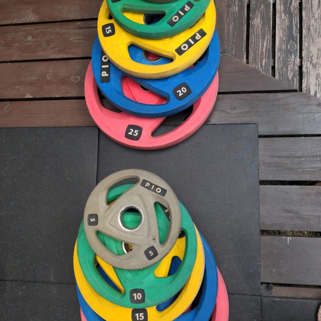 150kg バーベル オリンピックプレート 引き取り限定 - メルカリ