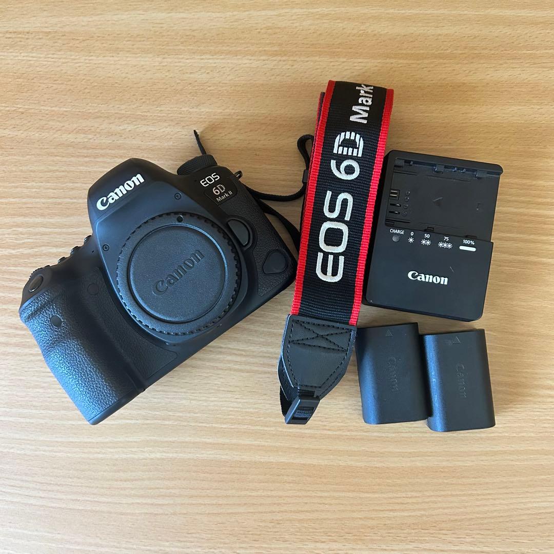 【良品】Canon EOS 6D Mark II ボディ・バッテリー2個つき‼️ シャッター数34 242回｜純正バッテリー2個付] Canon EOS 6D Mark II