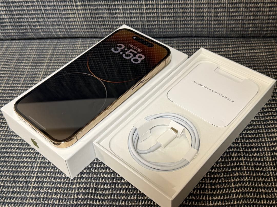 Apple iPhone 14 Pro 128gb ゴールド SIMフリー iPhone 14 Pro Max 1TB - ゴールド（SIMフリー）[整備済製品] - Apple