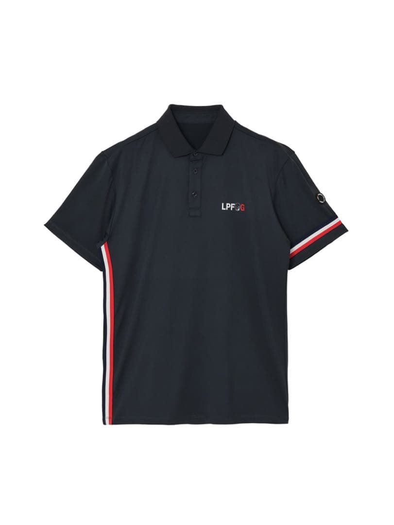 LPFG メンズ スカル＆トリコロールバンド 半袖ポロシャツ　美品 LPFG メンズ スカル＆トリコロールバンド 半袖ポロシャツ |LUCIEN