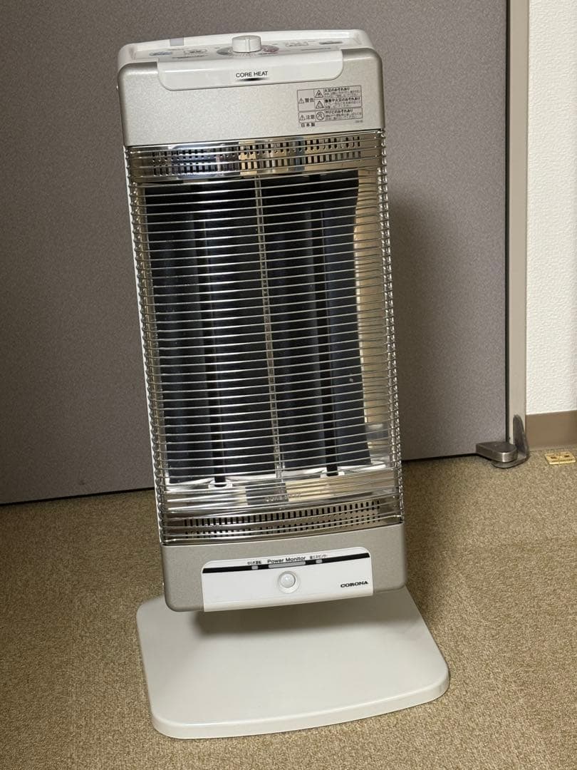 動作品 コロナ コアヒート CORE HEAT 2018年製 DH-1218R Amazon | DH-1218R-SS(シャンパンシルバ-) コアヒ-ト 遠赤外線電気暖房