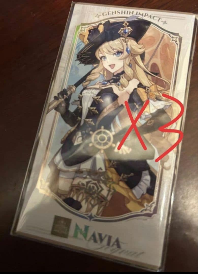 七聖召喚カード ナヴィア フランスコラボ 原神3枚 と フニーナ セット