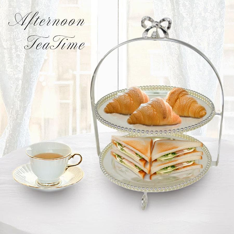 新品 最終お値下げ ケーキスタンド2段 - メルカリ