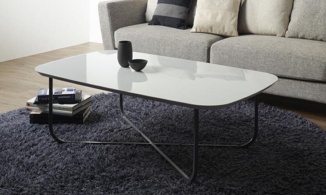 Pamouna(パモウナ)ローテーブルTGC-120_ホワイト/ESTETICA Pamouna