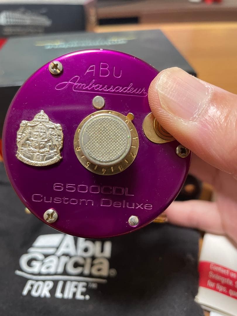 最終 アブ アンバサダー 6500CDL 限定品 紫＆金078/200 希少雷魚