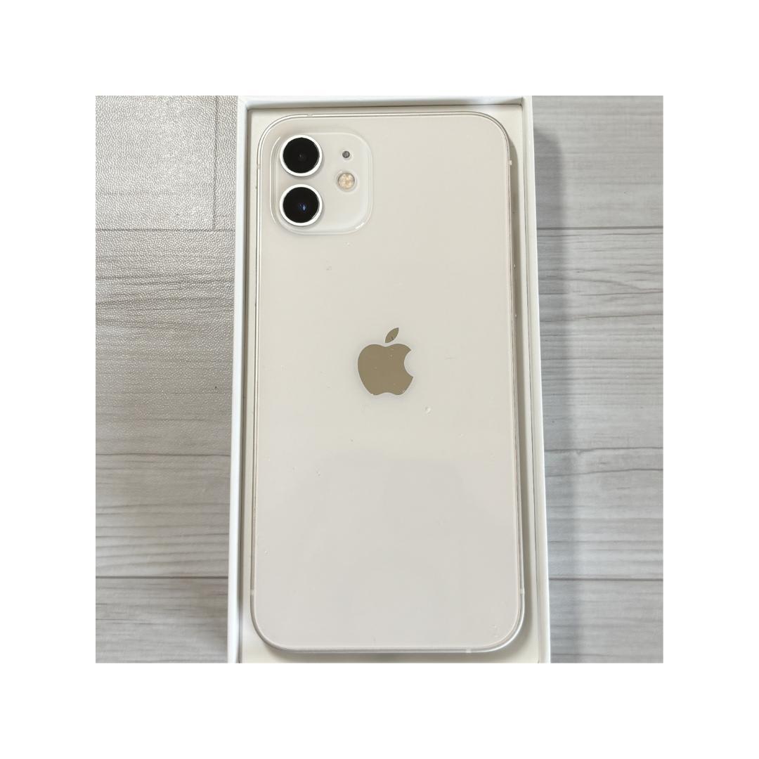美品】iPhone 12 ホワイト 128GB SIMフリー 新品バッテリー - メルカリ