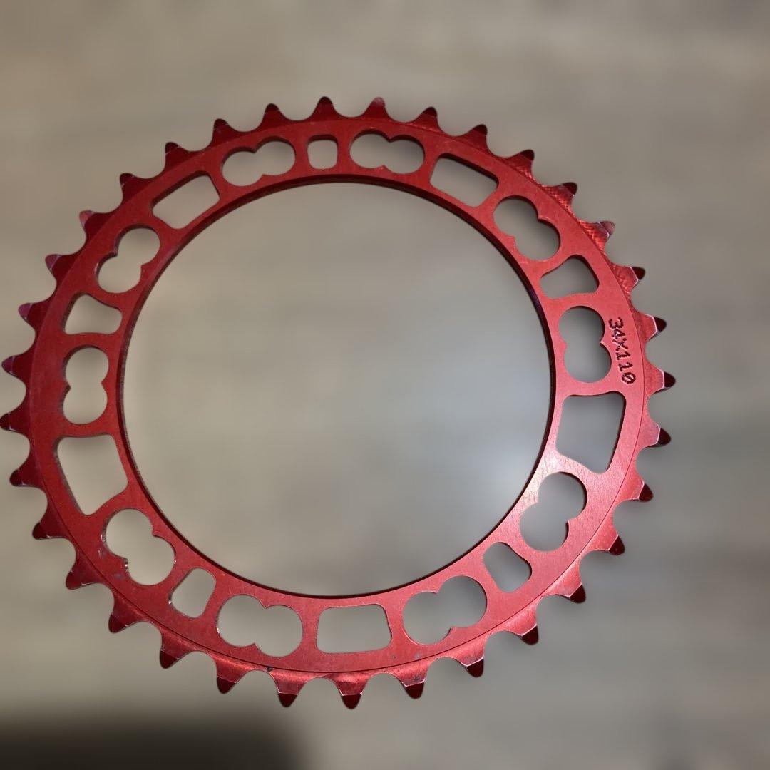 ROTOR Q-RINGS 34T 50T 2枚組110BCD チェーンリング - メルカリ