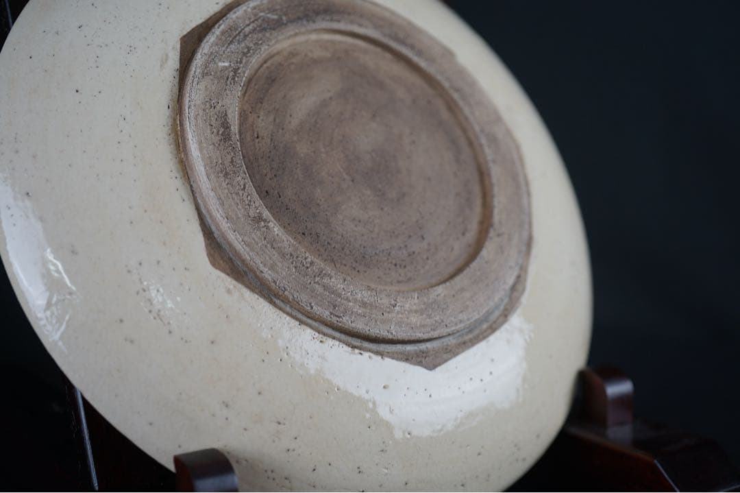 馬の目皿 古瀬戸 石皿 33.3cm 馬の目 大皿 飾り皿 古美術 骨董 民藝