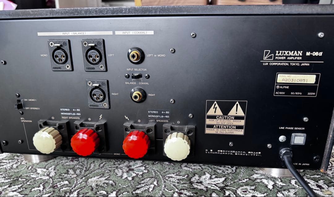 LUXMAN M-06αパワーアンプ - メルカリ