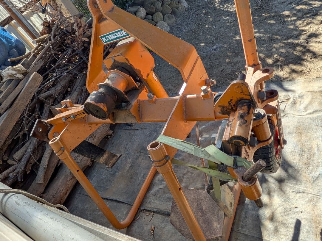 静岡】カワベ ネギ堀取り機 PTO式 トラクターアタッチメント 中古 引取