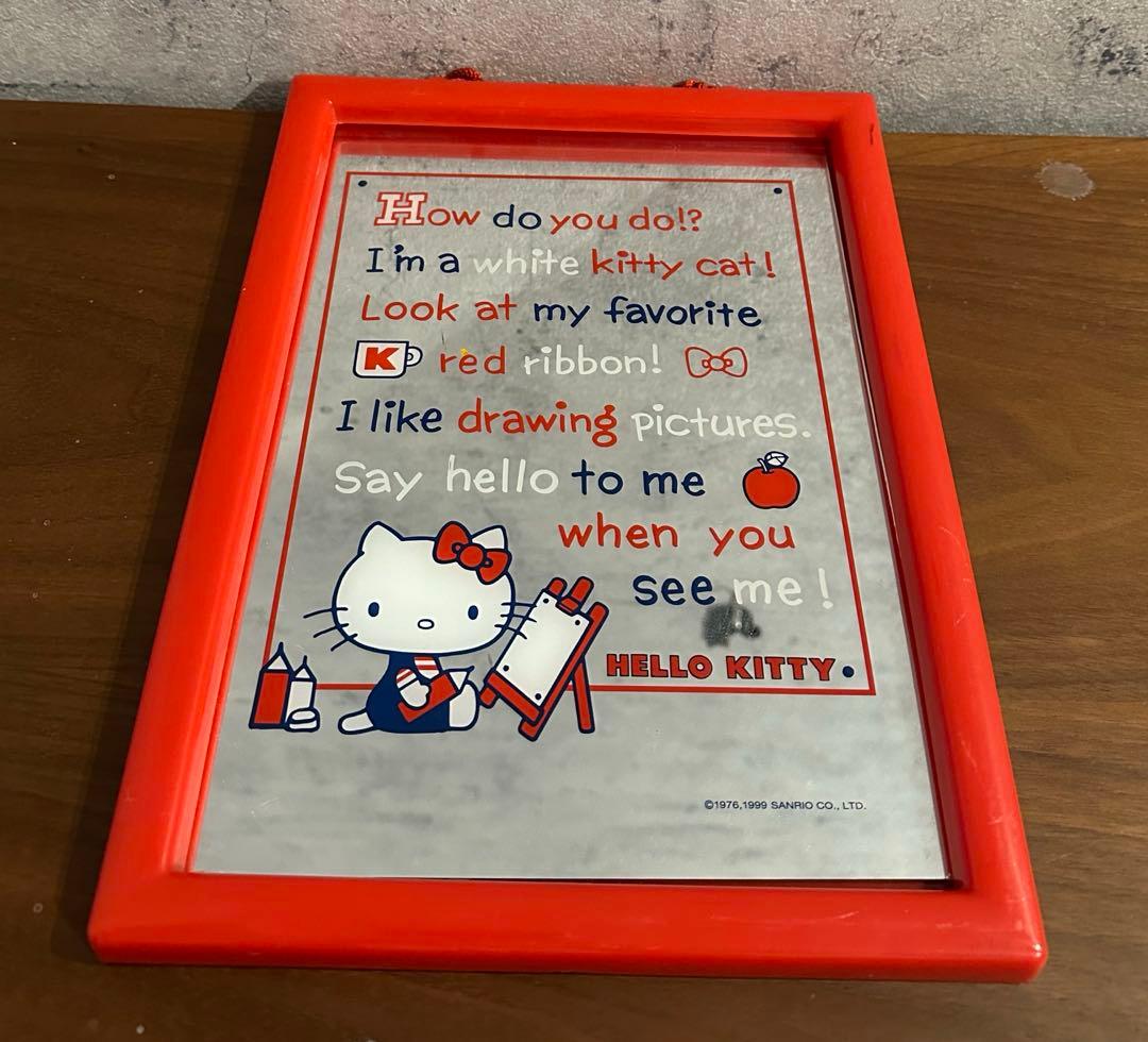 HelloKitty ウォールミラー 1999年 昭和レトロ - メルカリ