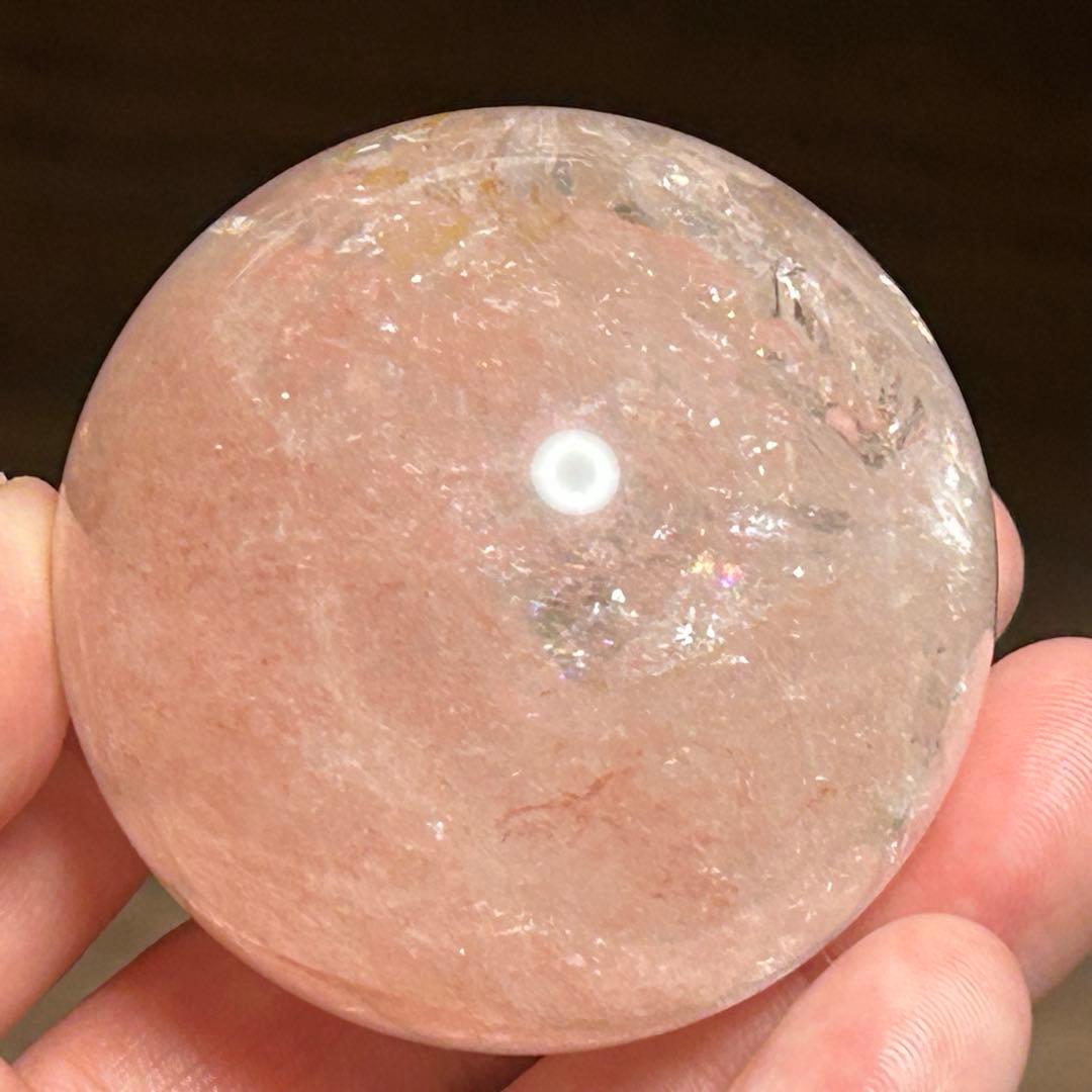 ピンククォーツ ピンクアゼツライト スフィア 天然石 置物 - メルカリ