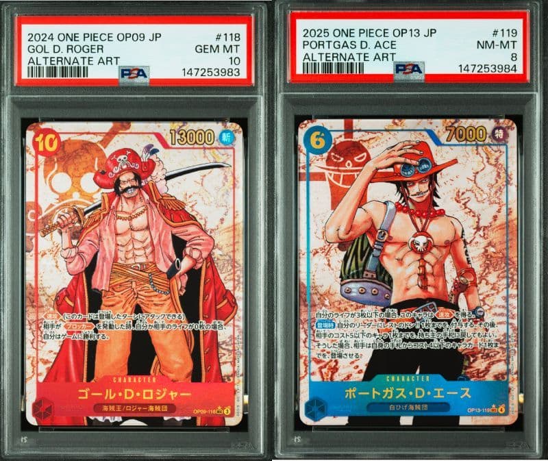 PSA10】ゴール・D・ロジャー エース パラレル 連番 - メルカリ
