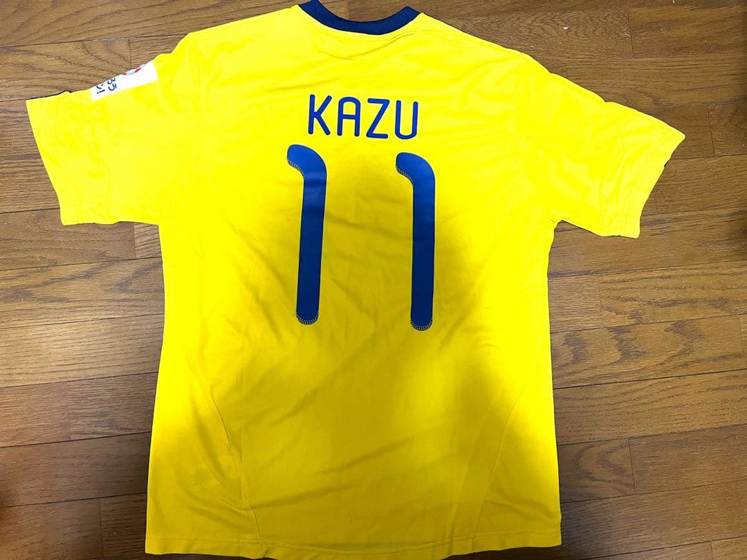 三浦知良選手支給 東日本大震災チャリティーマッチ 半袖 ユニフォーム