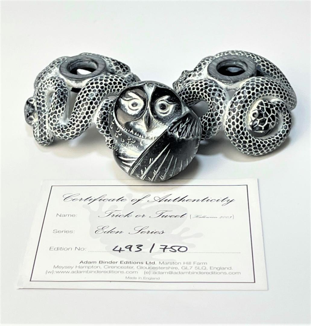 世界750体限定 アダムバインダー フクロウ 彫刻 フィギュア - メルカリ