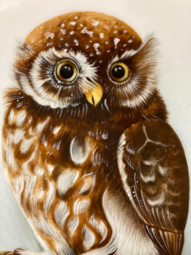 ヘレンド」 陶板フクロウ額 - メルカリ