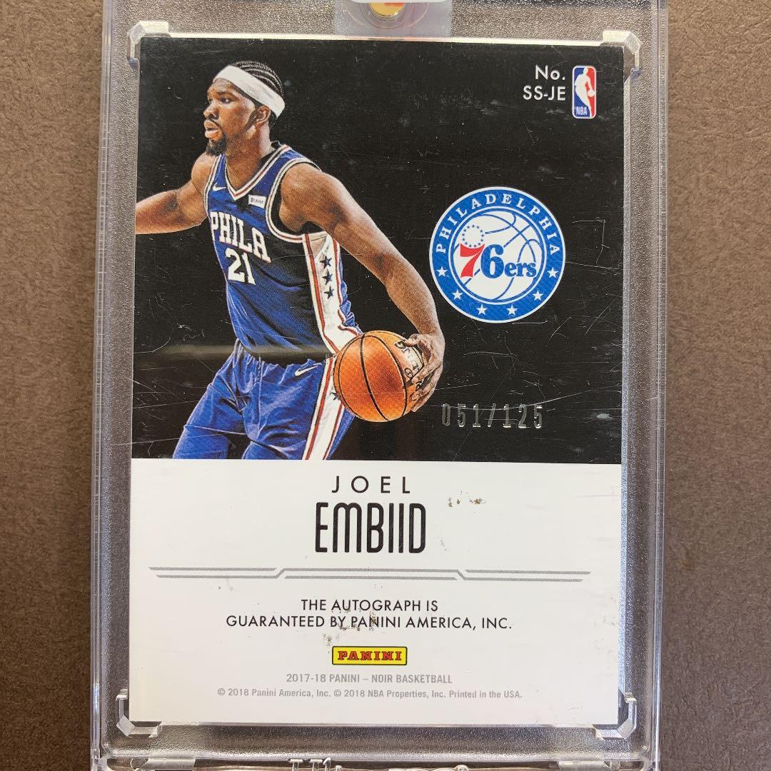 Panini Noir エンビード Embiid 直筆サインカード Auto - メルカリ
