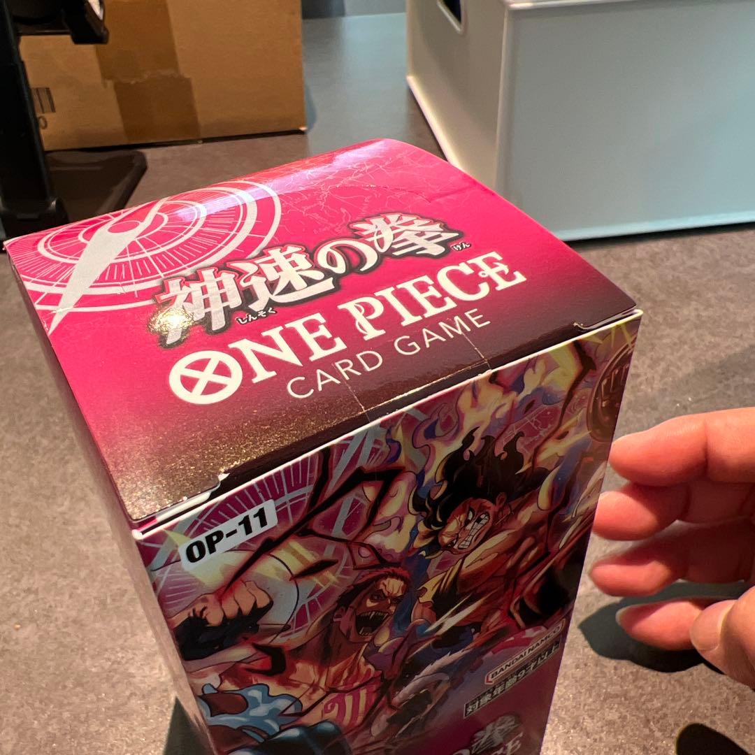 新品未開封テープ付】神速の拳 OP-11 ワンピースカード ボックス