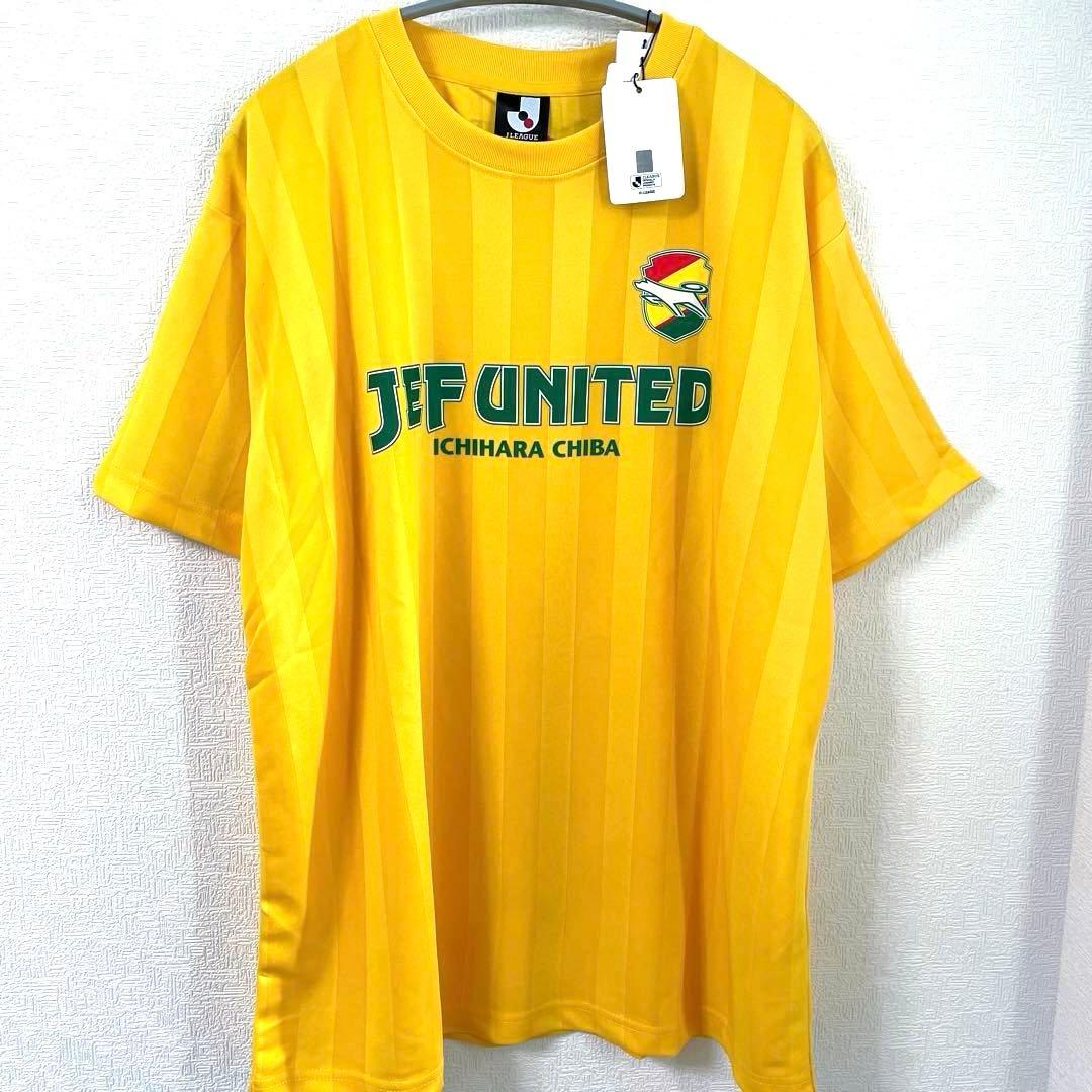 新品 Jリーグ ジェフユナイテッド千葉 Tシャツ メッシュ XL イエロー