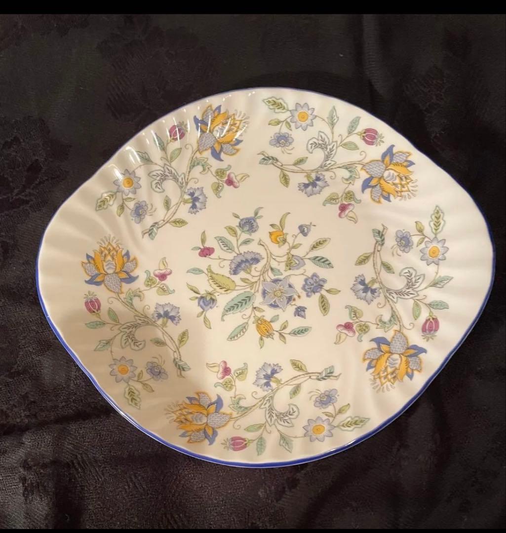 MINTON HADDON HALL BLUEハドンホール花柄 皿プレート 5枚 HADDON HALL