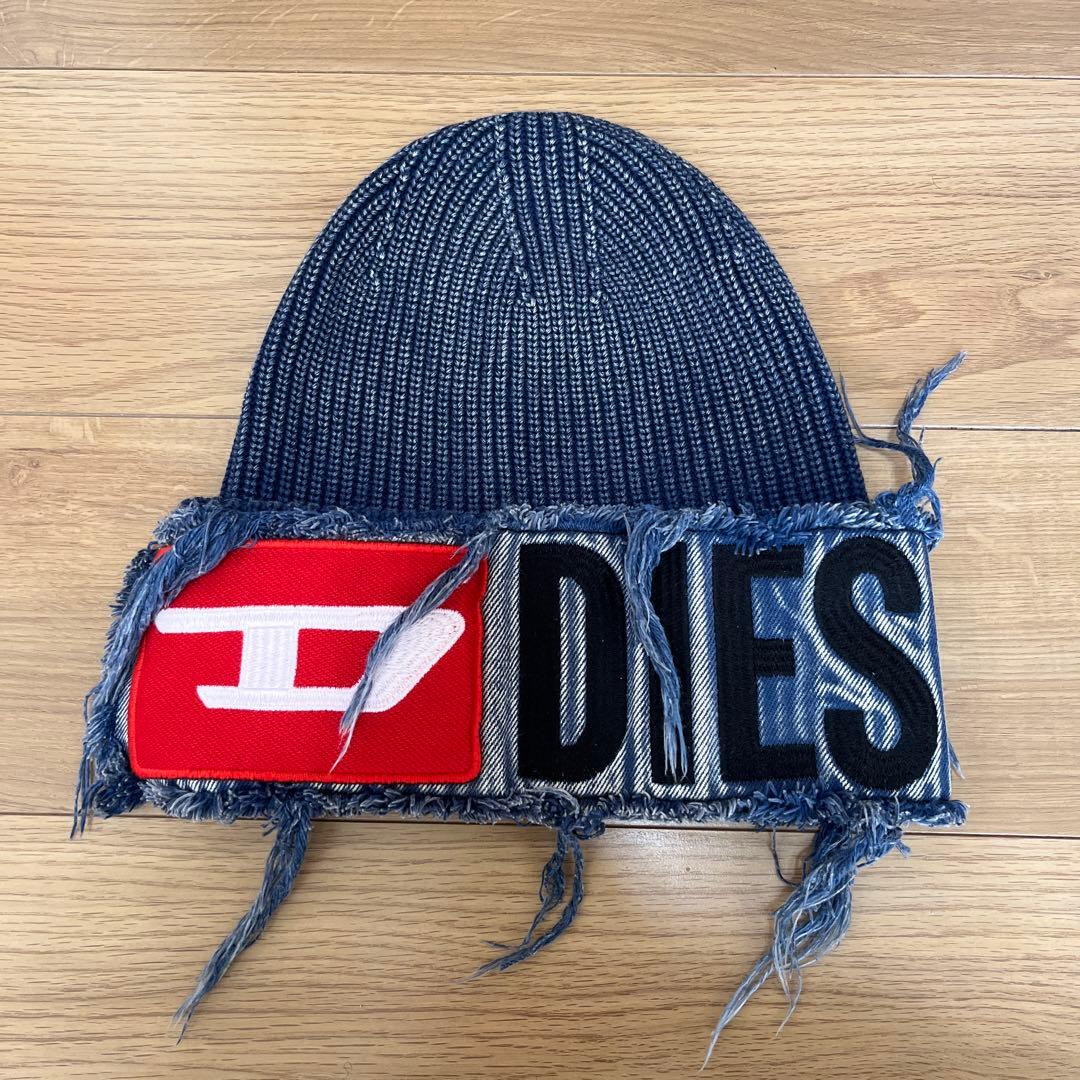 DIESEL フリンジ付きニット帽 リブニットキャップ「K-FROK」 - メルカリ