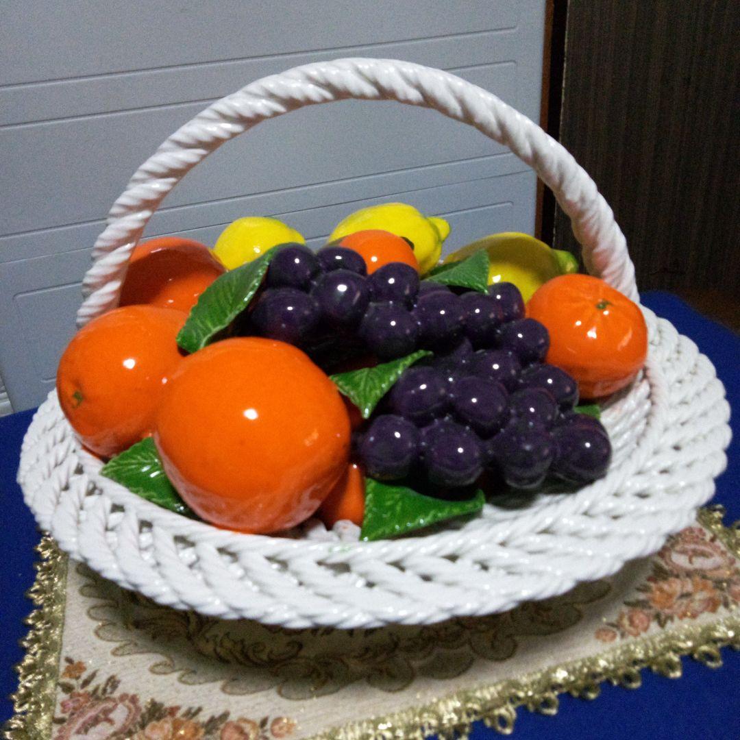 大きめ陶器 フルーツバスケット イタリア～ - メルカリ