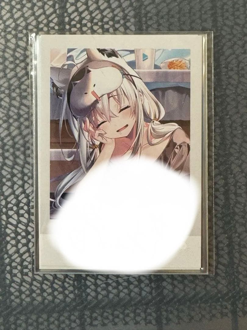 白上フブキ誕生日記念2023 箔押し複製サイン入りチェキ風ブロマイド