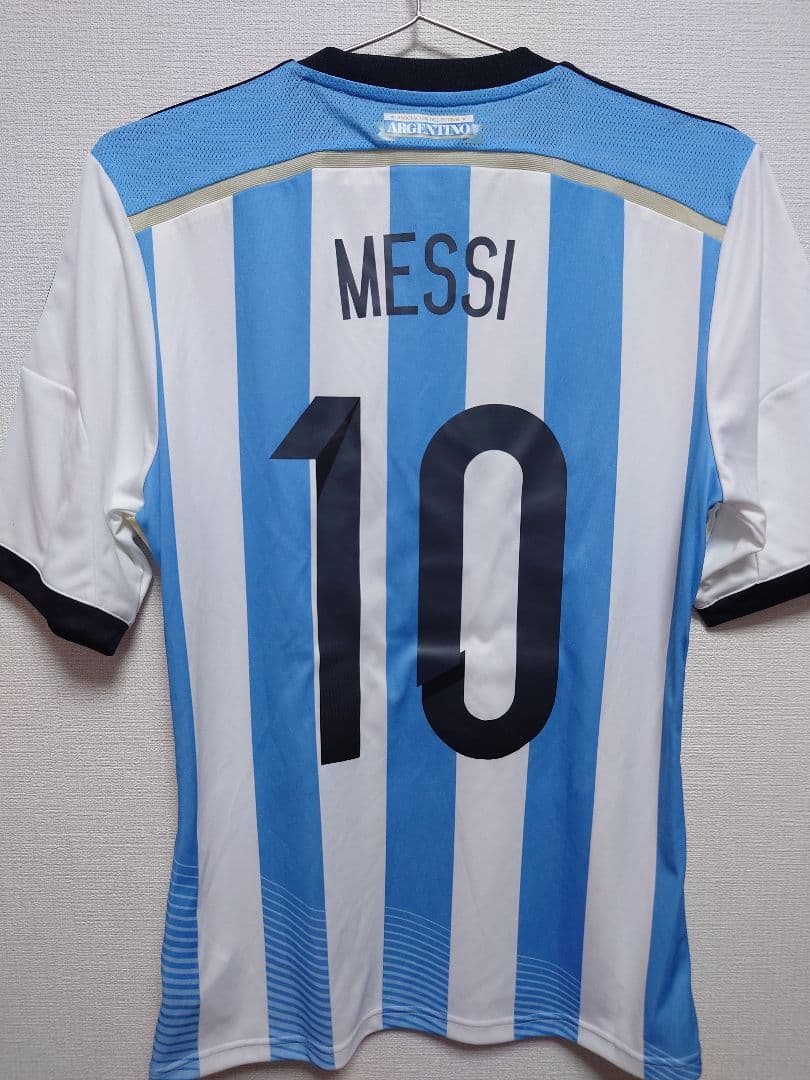 adidas 2014 アルゼンチン代表 リオネル・メッシ ユニフォーム - メルカリ