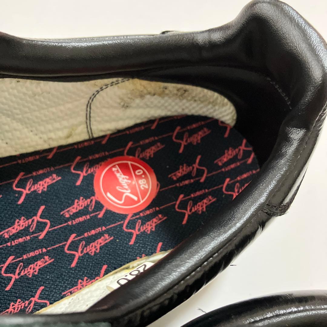 久保田スラッガー 野球スパイク 天然皮革 ベースボールシューズ 28.0cm