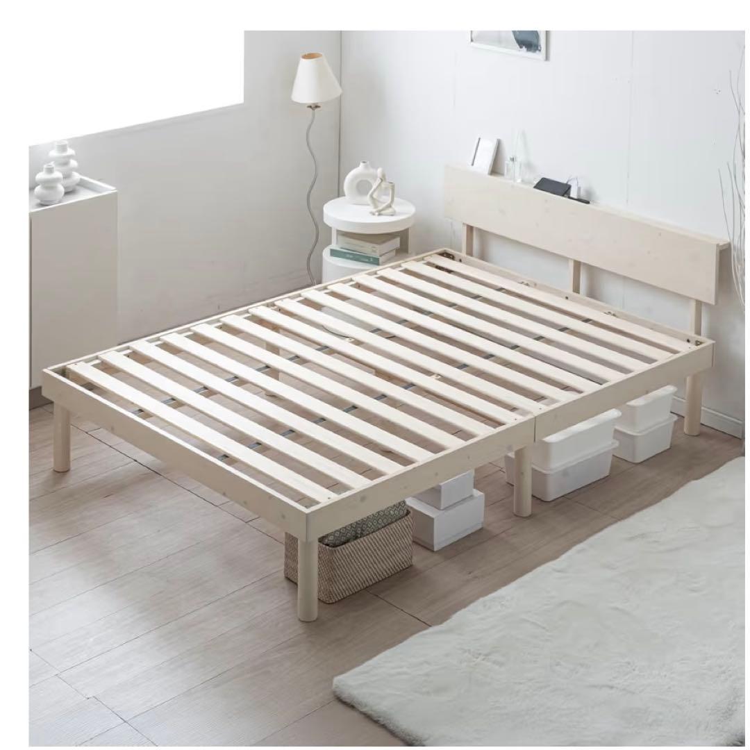 タンスのゲン ベッド ダブル 天然木 北欧パイン材使用 Amazon｜タンスのゲン ベッド ダブル 天然木 北欧パイン材使用 宮棚