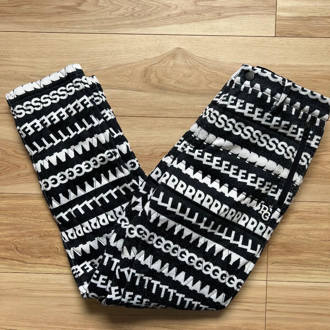 PEARLY GATES パーリーゲイツ　総柄　中綿入り　ゴルフパンツ　ロゴ PEARLY GATES（パーリーゲイツ） 【新品】パーリーゲイツ パンツ 黒