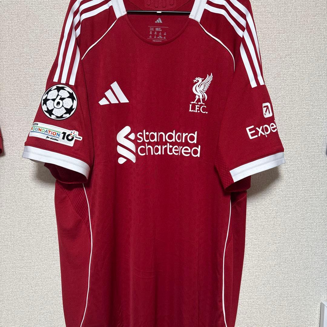 リヴァプール　25-26シーズンホームユニフォーム　背番号7 ヴィルツ リバプール 25-26 ホーム 半袖 ユニフォーム No.7 ヴィルツ【adidas