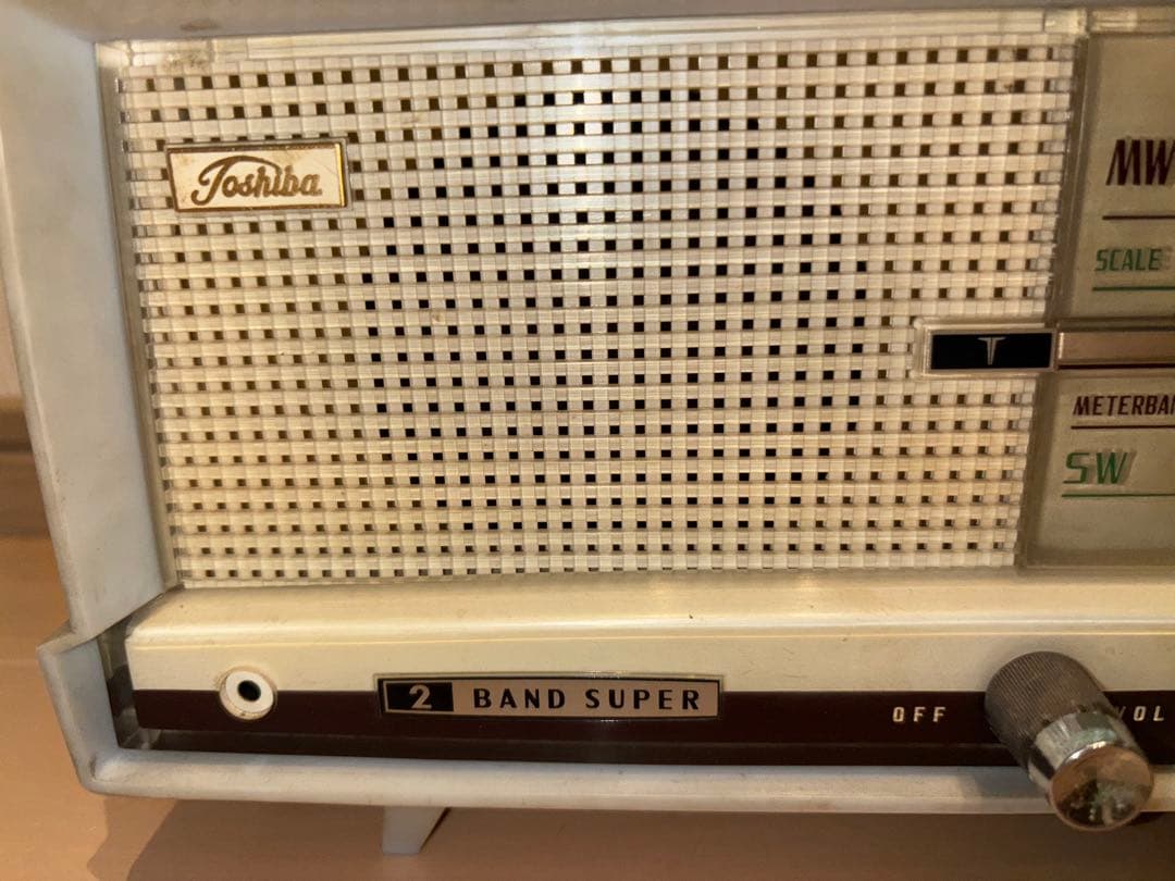 昭和レトロ】東芝 真空管ラジオ かなりやFS 5UL-428【ジャンク扱い