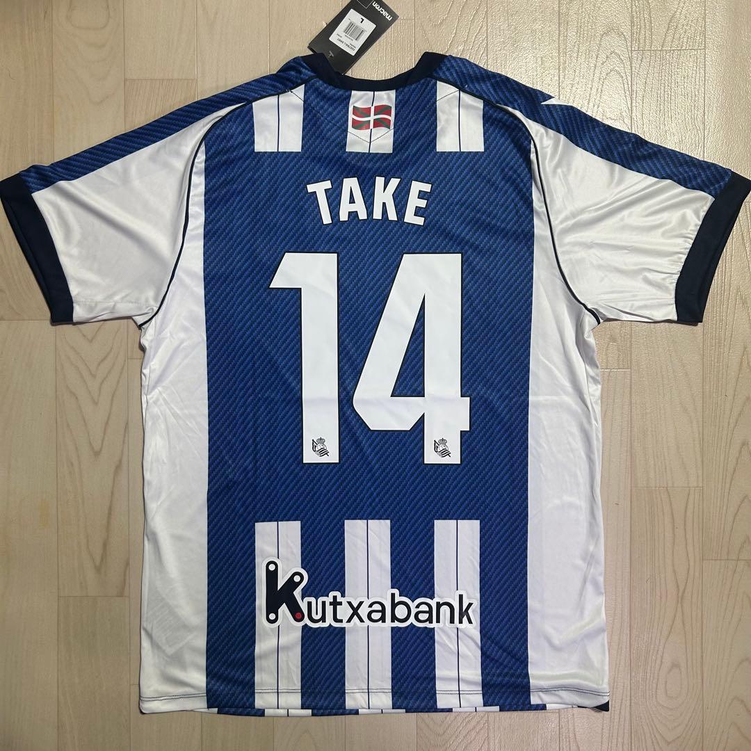 久保建英　レアルソシエダ　日本代表　ユニフォーム　L 新品未使用　TAKE 久保建英 レアル・ソシエダ レプリカユニフォーム TAKE Lサイズ - メルカリ