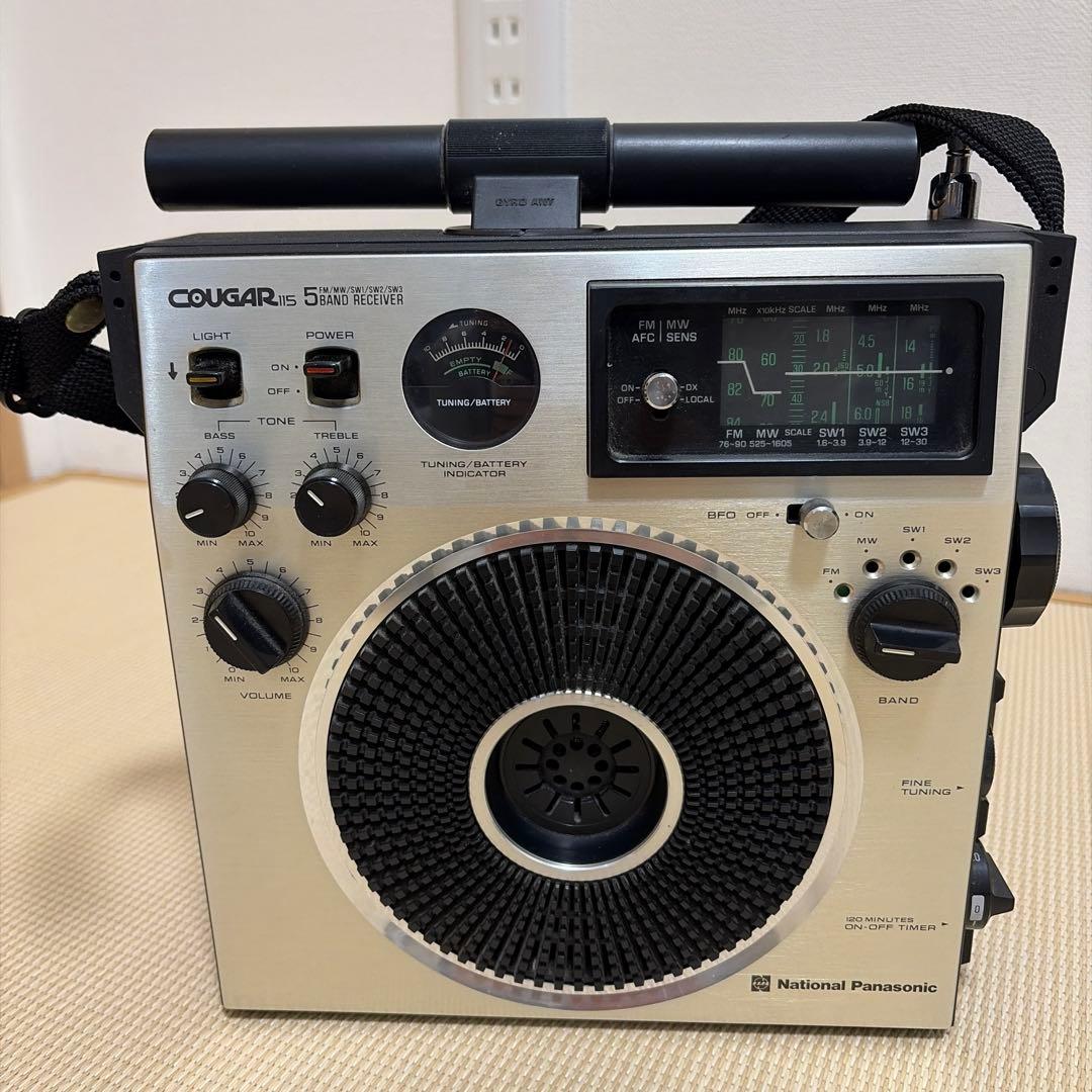 National Panasonic COUGAR115 5バンドラジオ - メルカリ